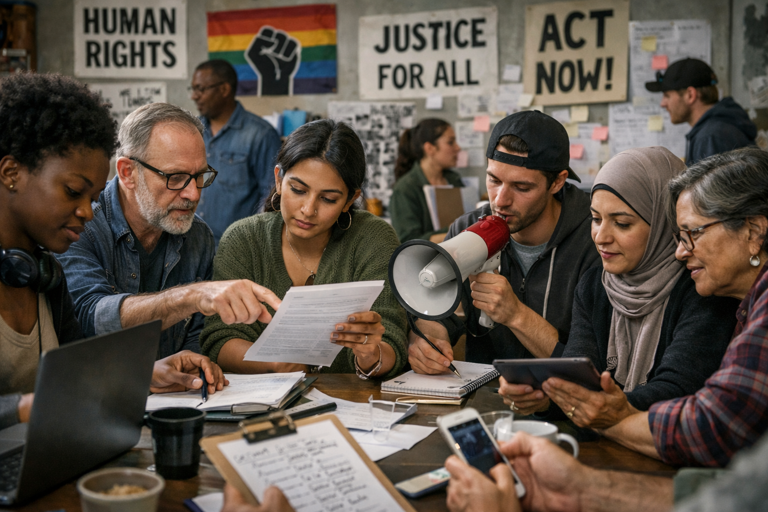 Civil society activism for human rights