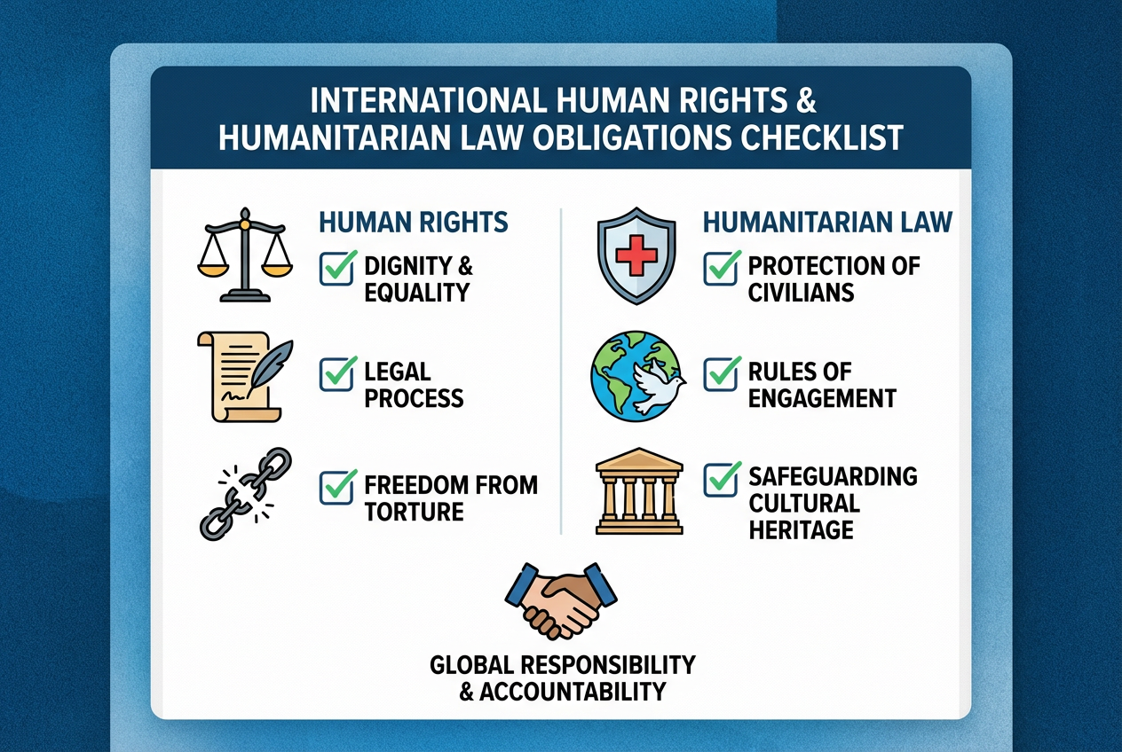 International human rights and humanitarian law obligations