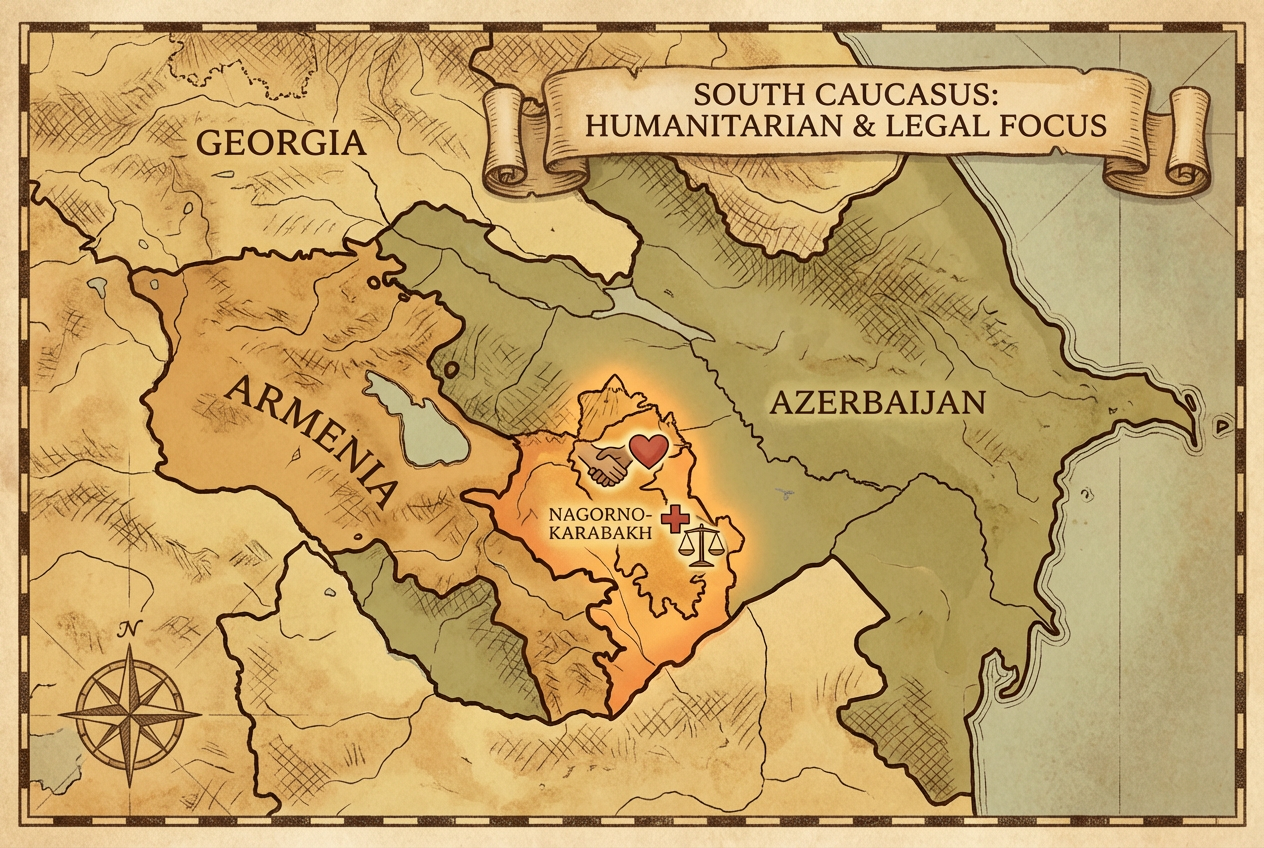 South Caucasus region and Nagorno-Karabakh